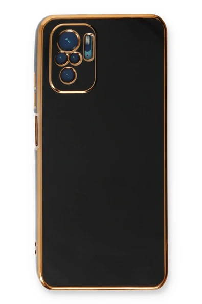 Xiaomi Redmi Note 10 Kılıf Volet Silikon - Siyah - Resim 2