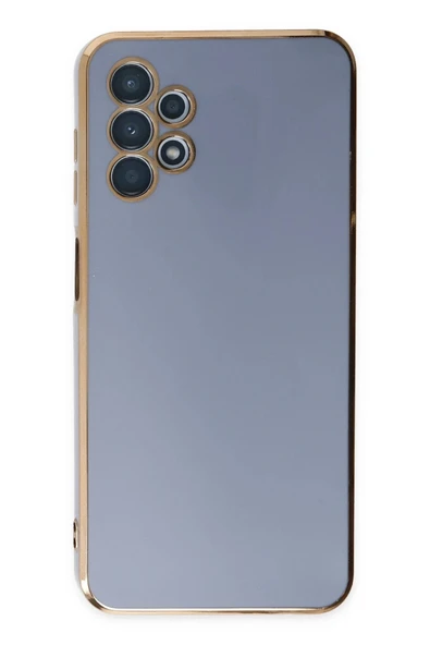 Samsung Galaxy A13 4G Kılıf Volet Silikon - Mavi - Resim 3