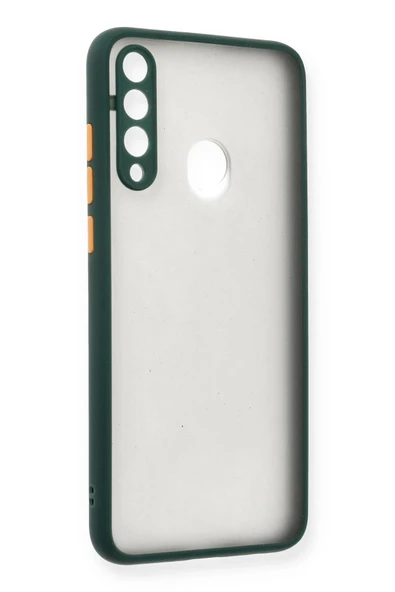 Huawei Y6P Kılıf Montreal Silikon Kapak - Yeşil - Resim 2