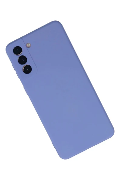 Samsung Galaxy S21 Plus Kılıf Nano içi Kadife Silikon - Lila - Resim 2