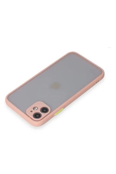 iPhone 11 Kılıf Montreal Silikon Kapak - Pembe - Resim 4