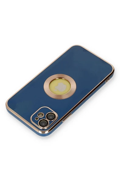 iPhone 12 Kılıf Store Silikon - Mavi - Resim 3