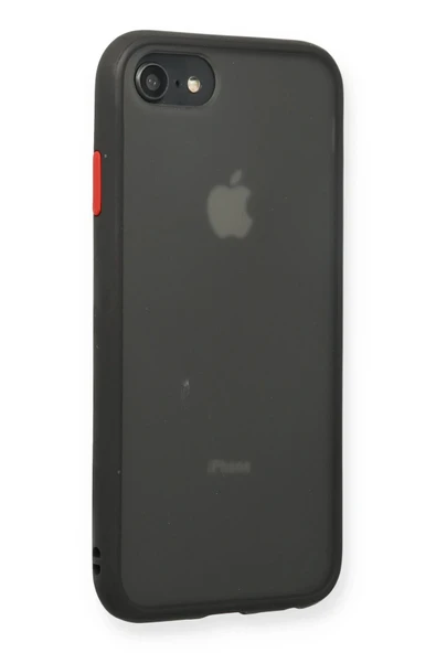 iPhone 7 Kılıf Montreal Silikon Kapak - Siyah - Resim 2