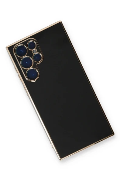 Samsung Galaxy S22 Ultra Kılıf Volet Silikon - Siyah - Resim 3