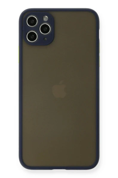 iPhone 11 Pro Max Kılıf Montreal Silikon Kapak - Lacivert ürün görseli