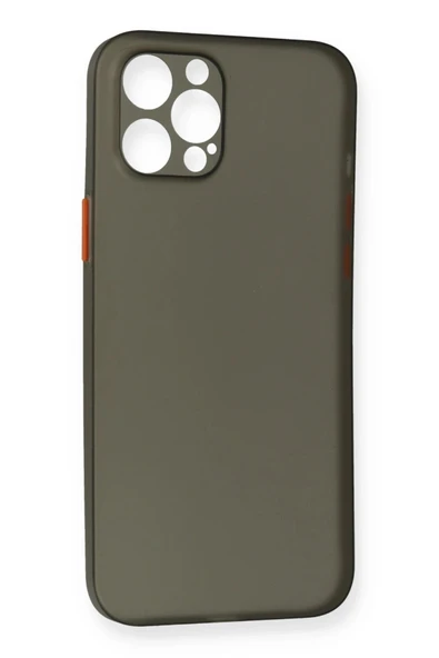 iPhone 12 Pro Max Kılıf PP Ultra İnce Kapak - Gri - Resim 2