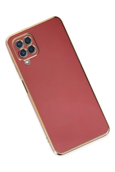 Samsung Galaxy A22 Kılıf Volet Silikon - Kırmızı - Resim 3