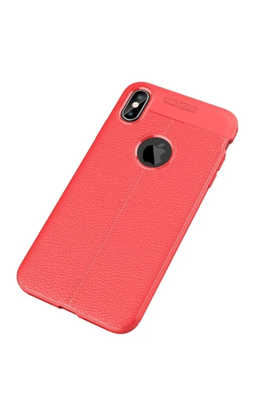 iPhone X Kılıf Auto Focus Kapak - Kırmızı - Resim 2