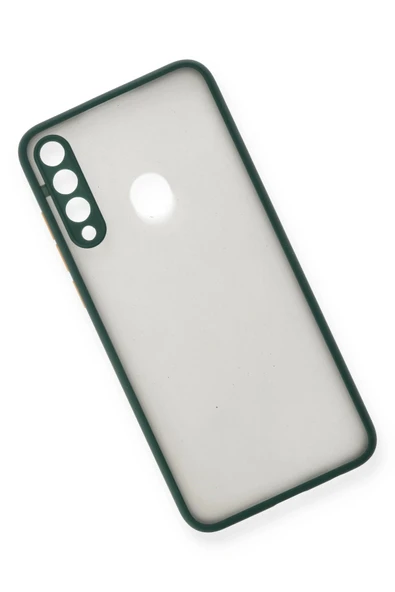 Huawei Y6P Kılıf Montreal Silikon Kapak - Yeşil - Resim 3