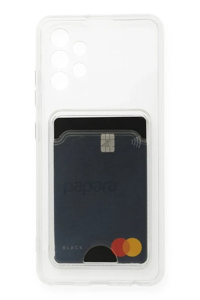 Samsung Galaxy A73 5G Kılıf Kart Şeffaf Silikon - Şeffaf ürün görseli
