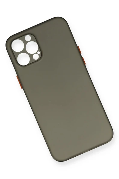 iPhone 12 Pro Max Kılıf PP Ultra İnce Kapak - Gri - Resim 3