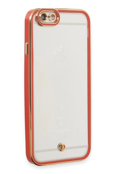 iPhone 6 Kılıf Liva Lens Silikon - Kırmızı ürün görseli