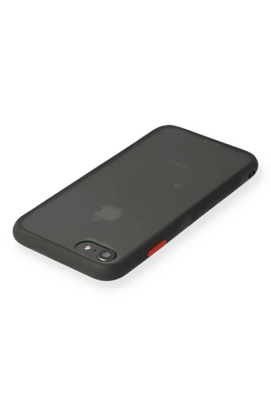 iPhone 7 Kılıf Montreal Silikon Kapak - Siyah - Resim 3