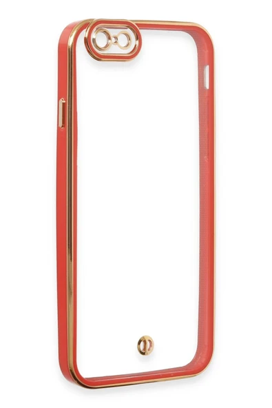 iPhone 6 Kılıf Liva Lens Silikon - Kırmızı - Resim 5