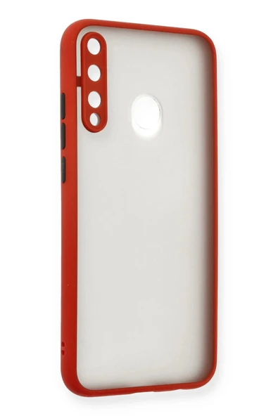 Huawei P40 Lite E Kılıf Montreal Silikon Kapak - Kırmızı - Resim 2