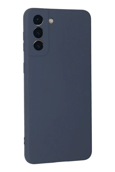 Samsung Galaxy S21 Plus Kılıf Nano içi Kadife Silikon - Gri - Resim 3