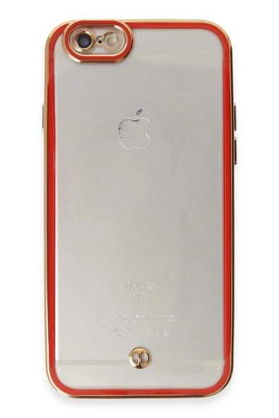 iPhone 6 Kılıf Liva Lens Silikon - Kırmızı - Resim 2