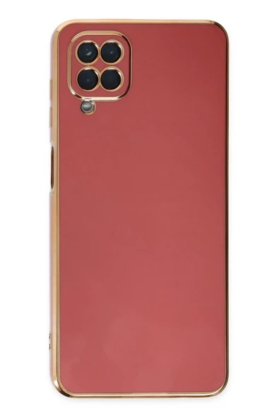 Samsung Galaxy A12 Kılıf Volet Silikon - Kırmızı - Resim 2