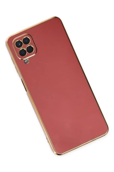 Samsung Galaxy A12 Kılıf Volet Silikon - Kırmızı - Resim 3