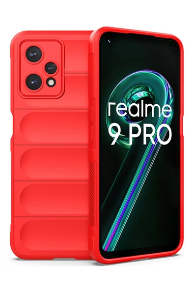 Realme 9 Pro 5G Kılıf Optimum Silikon - Kırmızı ürün görseli