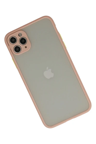 iPhone 12 Pro Kılıf Montreal Silikon Kapak - Pembe - Resim 3