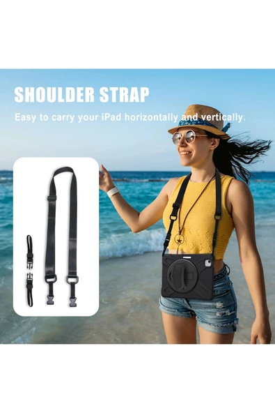 iPad Pro 11 (2020) Kılıf Amazing Tablet Kapak - Siyah - Resim 2