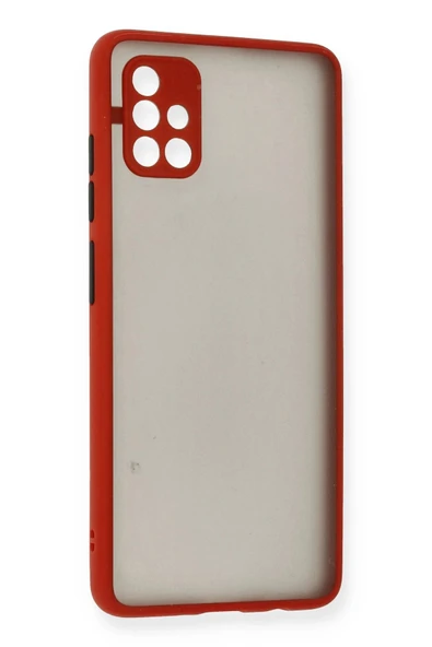 Samsung Galaxy A51 Kılıf Montreal Silikon Kapak - Kırmızı ürün görseli