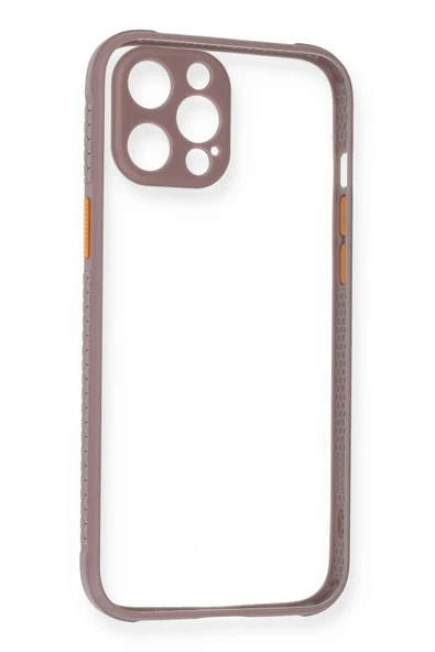iPhone 12 Kılıf Miami Şeffaf Silikon - Açık Mor ürün görseli