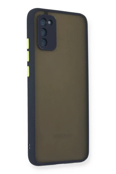 Samsung Galaxy A02S Kılıf Montreal Silikon Kapak - Lacivert - Resim 2