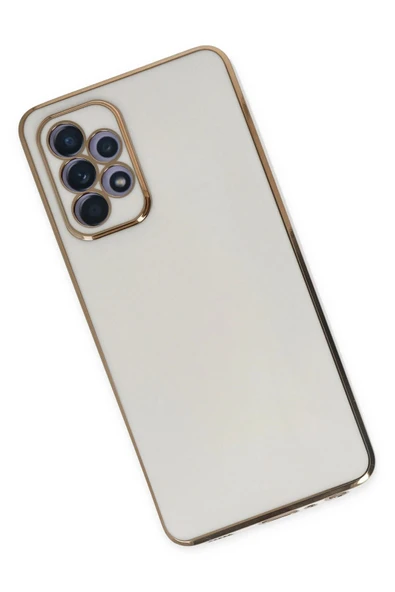 Samsung Galaxy A52 Kılıf Volet Silikon - Beyaz - Resim 2