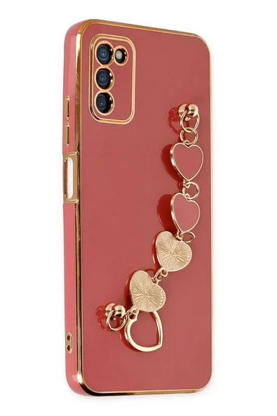 Samsung Galaxy A03S Kılıf Esila Silikon - Kırmızı ürün görseli