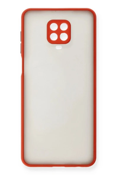 Xiaomi Redmi Note 9 Pro Kılıf Montreal Silikon Kapak - Kırmızı - Resim 3