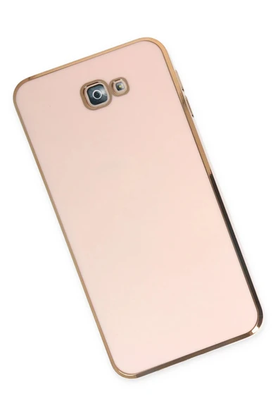 Samsung Galaxy J7 Prime Kılıf Volet Silikon - Pembe - Resim 2