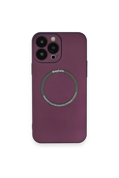 iPhone 13 Pro Kılıf Jack Magneticsafe Lens Silikon - Mürdüm ürün görseli
