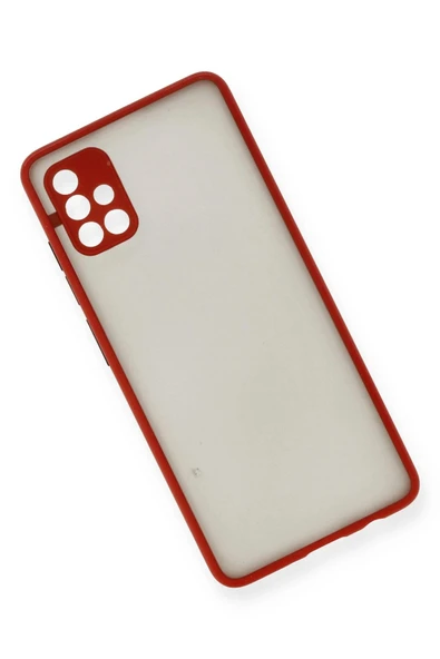Samsung Galaxy A51 Kılıf Montreal Silikon Kapak - Kırmızı - Resim 2