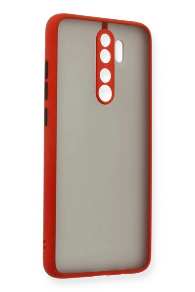 Xiaomi Redmi Note 8 Pro Kılıf Montreal Silikon Kapak - Kırmızı - 1