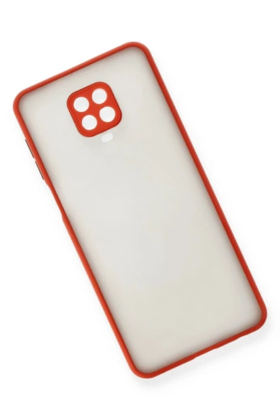 Xiaomi Redmi Note 9 Pro Kılıf Montreal Silikon Kapak - Kırmızı - Resim 2