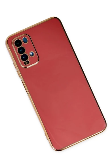 Xiaomi Redmi 9T Kılıf Volet Silikon - Kırmızı - Resim 3