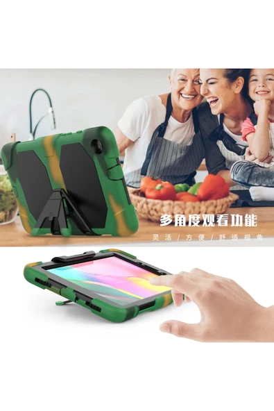Samsung Galaxy T290 Tab A 8 Kılıf Griffin Tablet Kapak - Kamuflaj - Resim 4