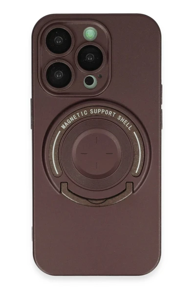 iPhone 14 Pro Kılıf Lukka Magneticsafe Kapak - Kahverengi ürün görseli