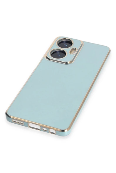 Realme C55 Kılıf Volet Silikon - Açık Yeşil - Resim 4