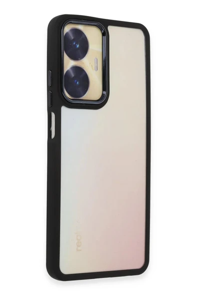 Realme C55 Kılıf Dora Kapak - Siyah - Resim 2