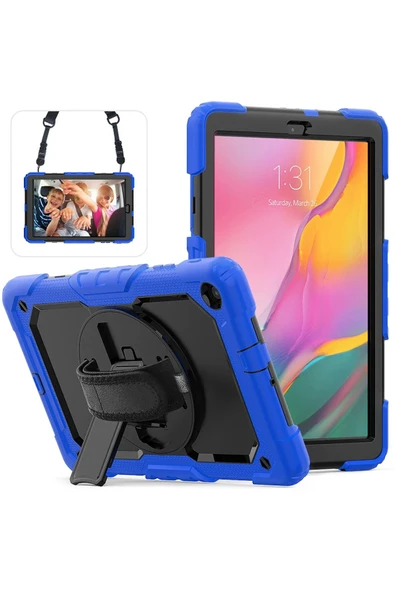 Samsung Galaxy T510 Tab A 10.1 Kılıf Pars Tablet Kapak - Mavi ürün görseli