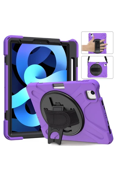 iPad Pro 11 (2020) Kılıf Amazing Tablet Kapak - Mor - Resim 4