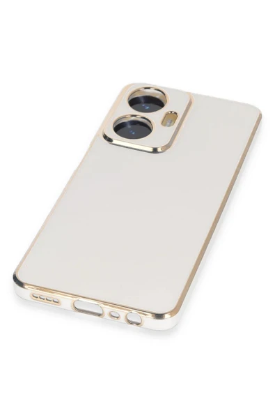 Realme C55 Kılıf Volet Silikon - Beyaz - Resim 4