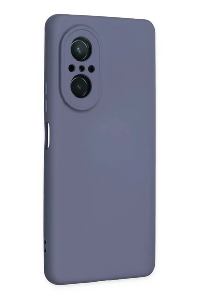 Huawei Nova 9 SE Kılıf Nano içi Kadife Silikon - Gri - Resim 2