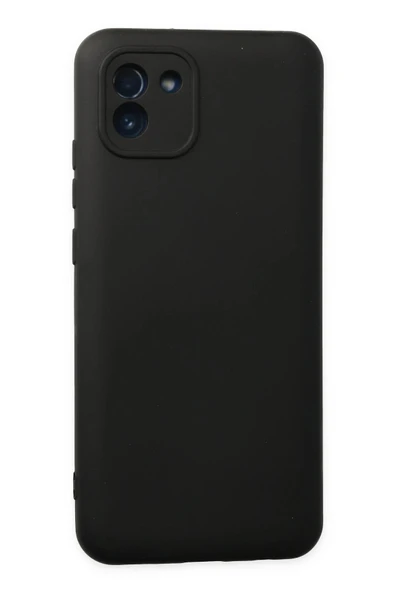 Samsung Galaxy A03 Kılıf Nano içi Kadife Silikon - Siyah ürün görseli