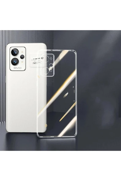 Realme GT2 5G Kılıf Lüx Şeffaf Silikon - Resim 2