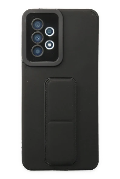 Samsung Galaxy A33 5G Kılıf Mega Standlı Silikon - Siyah ürün görseli