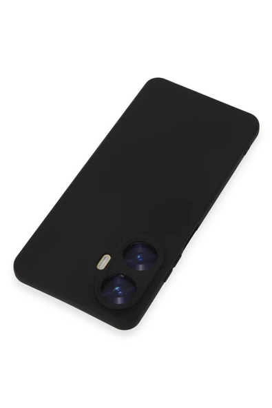 Realme C55 Kılıf Nano içi Kadife Silikon - Siyah - Resim 2